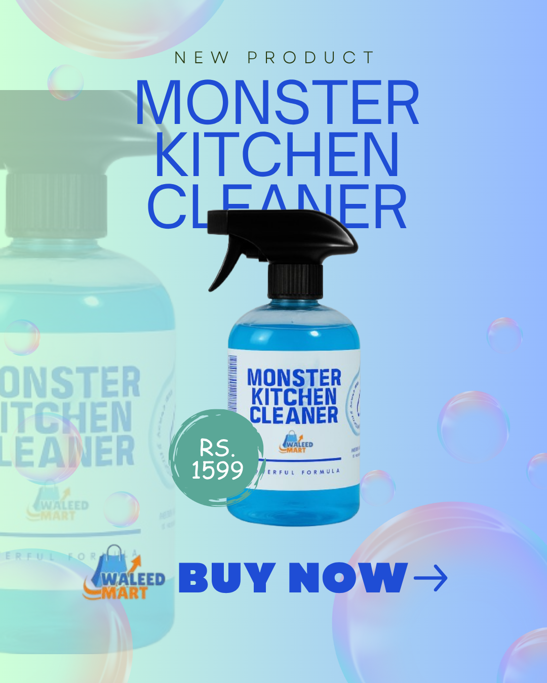 Monster Kitchen Cleaner 500ml - All-Purpose Cleaner